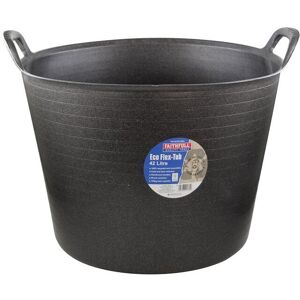 Faithfull - Eco Flex Tub Bucket 42 litre - Recycled Black FAIECOFLXB42 Faithfull - Eco Flex Tub Bucket 42 litre - Recycled Black FAIECOFLXB42
