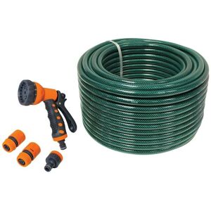 Faithfull - 710391665024606 pvc Garden Hose 50m with Fittings & Spray Gun FAIHOSE50AV Faithfull - 710391665024606 pvc Garden Hose 50m with Fittings & Spray Gun FAIHOSE50AV
