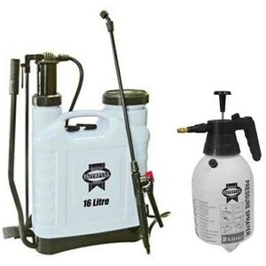 Faithfull - Pressure Knapsack Sprayer 16 Litre FAISPRAY16 & 2 Litre Hand Sprayer Faithfull - Pressure Knapsack Sprayer 16 Litre FAISPRAY16 & 2 Litre Hand Sprayer