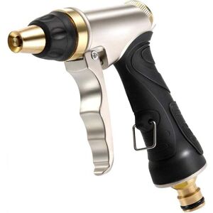 Ymyny - fliti Watering gun with brass nozzle, robust and high pressure, adjustable spray jet, for washing cars and pets, garden/sidewalk cleaning Ymyny - fliti Watering gun with brass nozzle, robust and high pressure, adjustable spray jet, for washing cars and pets, garden/sidewalk cleaning