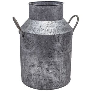 Ivyline - Milk Churn Planter - Iron - L33 x W28 x H43 cm - Galvanised Ivyline - Milk Churn Planter - Iron - L33 x W28 x H43 cm - Galvanised