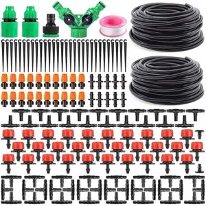 Tonchean - Garden Drip Irrigation Kit, diy Micro Adjustable Watering Kit, Water Saving System for Plants 149pcs(30m) Tonchean - Garden Drip Irrigation Kit, diy Micro Adjustable Watering Kit, Water Saving System for Plants 149pcs(30m)