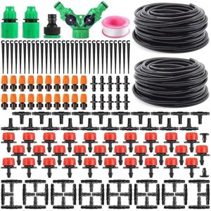 Ikodm - Garden Drip Irrigation Kit, diy Micro Adjustable Watering Kit, Water Saving System for Plants 149pcs(30m) Ikodm - Garden Drip Irrigation Kit, diy Micro Adjustable Watering Kit, Water Saving System for Plants 149pcs(30m)