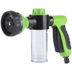 BEIJIYI Garden Hose Nozzle, 8-Mode Adjustable Water Flow, Garden Hose Shower, Car Washing, Sidewalk Cleaning and Pet Bathing (Green) BEIJIYI Garden Hose Nozzle, 8-Mode Adjustable Water Flow, Garden Hose Shower, Car Washing, Sidewalk Cleaning and Pet Bathing (Green)