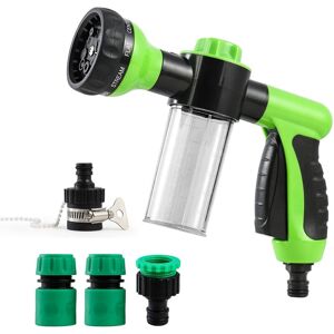 BEIJIYI Garden Hose Nozzle, Garden Hose Nozzle, High Pressure Spray Gun with 8 Adjustable Modes for Lawn Watering, Car Washing, Pet Showers BEIJIYI Garden Hose Nozzle, Garden Hose Nozzle, High Pressure Spray Gun with 8 Adjustable Modes for Lawn Watering, Car Washing, Pet Showers