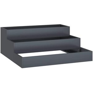 Vidaxl - Garden Planter Anthracite 90 x 90 x 35 cm Steel Vidaxl - Garden Planter Anthracite 90 x 90 x 35 cm Steel