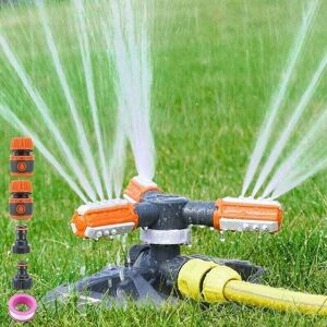WOIYIC Garden Sprinkler, Automatic Garden Watering Irrigation System, Large Area Coverage 360 Rotating Sprinkler for Lawn, Garden WOIYIC Garden Sprinkler, Automatic Garden Watering Irrigation System, Large Area Coverage 360 Rotating Sprinkler for Lawn, Garden