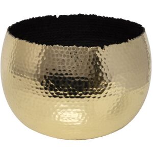 Ivyline - Hammered Bowl Planter - Iron - L19 x W19 x H14 cm - Black/Gold Ivyline - Hammered Bowl Planter - Iron - L19 x W19 x H14 cm - Black/Gold