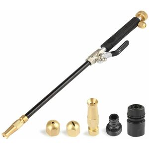 GOTRAYS High Pressure Water Jet Gun Car Washer High Pressure Washer Lance with Standard Brass Garden Hose End Washer 2 Brass Nozzles for Car Windows GOTRAYS High Pressure Water Jet Gun Car Washer High Pressure Washer Lance with Standard Brass Garden Hose End Washer 2 Brass Nozzles for Car Windows