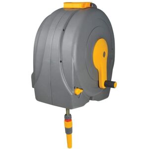 Hozelock - 40 Meter Garden Hose Wall Mounted Fast Reel with Fittings and Self Wind Hozelock - 40 Meter Garden Hose Wall Mounted Fast Reel with Fittings and Self Wind