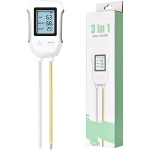 WOIYIC in 1 Soil Tester PH Meter Digital Plant Thermometer Tester with Brightness/Temperature/Soil PH/Soil Moisture/Environmental Humidity, for Garden Lawn WOIYIC in 1 Soil Tester PH Meter Digital Plant Thermometer Tester with Brightness/Temperature/Soil PH/Soil Moisture/Environmental Humidity, for Garden Lawn