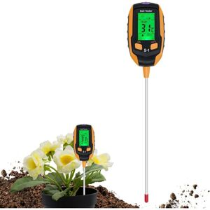 Aiperq - in 1 Soil Tester with PH/Temperature/Moisture/Light for Gardening, Lawn, Agriculture and Outdoor Plants Aiperq - in 1 Soil Tester with PH/Temperature/Moisture/Light for Gardening, Lawn, Agriculture and Outdoor Plants