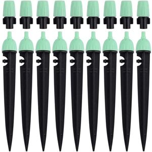 YMYNY Irrigation Drippers with Connector, 20pcs 360 Degree Adjustable Water Flow Sprinklers 2-in-1 Drippers for Drip Irrigation System (Green) YMYNY Irrigation Drippers with Connector, 20pcs 360 Degree Adjustable Water Flow Sprinklers 2-in-1 Drippers for Drip Irrigation System (Green)