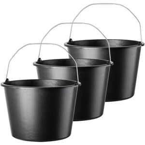 KADAX Construction Bucket, 20L, Plastic Mortar Bucket, 3 Pieces KADAX Construction Bucket, 20L, Plastic Mortar Bucket, 3 Pieces