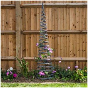 MARCO PAUL Large Faux Rattan Slate Obelisk 1.5m Garden Heavy Duty Support Structure Strong For Roses Climbing Plants Garden Decoration Ornamental Outdoor MARCO PAUL Large Faux Rattan Slate Obelisk 1.5m Garden Heavy Duty Support Structure Strong For Roses Climbing Plants Garden Decoration Ornamental Outdoor