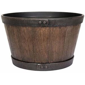 La Hacienda - 45cm Large Oban Whiskey Barrel - Plastic - L45 x W45 x H26 cm - Dark Oak La Hacienda - 45cm Large Oban Whiskey Barrel - Plastic - L45 x W45 x H26 cm - Dark Oak