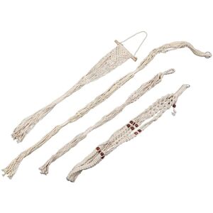 TLILY Macrame Plant Hangers - 4 Pack, in Different Designs - Handmade Indoor Wall Hanging Planter Plant Holder - Modern Boho Home Decor TLILY Macrame Plant Hangers - 4 Pack, in Different Designs - Handmade Indoor Wall Hanging Planter Plant Holder - Modern Boho Home Decor