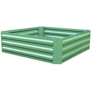 Selections - Metal Raised Vegetable Bed in Green (100cm x 100cm x 30cm) Selections - Metal Raised Vegetable Bed in Green (100cm x 100cm x 30cm)