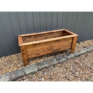 Multi Pack of 2 - Prestbury Raised Rectangular Extra Large Trough - Timber - L47.5 x W109 x H42 cm - Minimal Assembly Required Multi Pack of 2 - Prestbury Raised Rectangular Extra Large Trough - Timber - L47.5 x W109 x H42 cm - Minimal Assembly Required
