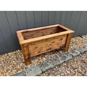 Multi Pack of 2 - Prestbury Raised Rectangular Large Trough - Timber - L41 x W83 x H42 cm Multi Pack of 2 - Prestbury Raised Rectangular Large Trough - Timber - L41 x W83 x H42 cm