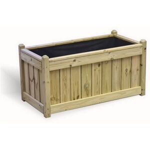 Multi Pack of 3 - Elegant Rectangular Trough Planter - Timber - L50 x W100 x H52 cm - Minimal Assembly Required Multi Pack of 3 - Elegant Rectangular Trough Planter - Timber - L50 x W100 x H52 cm - Minimal Assembly Required