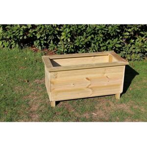Multi Pack of 3 - Trough Planters, Wooden Garden Pot/Tub for Plants - L40 x W80 x H40 cm - Fully Assembled Multi Pack of 3 - Trough Planters, Wooden Garden Pot/Tub for Plants - L40 x W80 x H40 cm - Fully Assembled