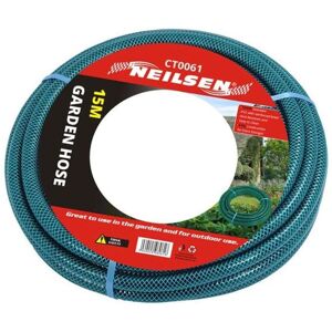 Neilsen Reinforced PVC Rubber Garden Water Kink Resistant Hose Pipe 15m 3 layer Neilsen Reinforced PVC Rubber Garden Water Kink Resistant Hose Pipe 15m 3 layer