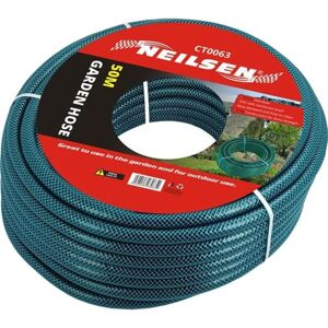 Neilsen Reinforced PVC Rubber Garden Water Kink Resistant Hose Pipe 50m 3 layer Neilsen Reinforced PVC Rubber Garden Water Kink Resistant Hose Pipe 50m 3 layer