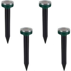MCBOSON Pack of 4 Solar Mole Repellent Ultrasonic Mole Repellent Smart Solar Mole Chaser Combines Sounds and Waterproof Solar Charging Device for Outdoor MCBOSON Pack of 4 Solar Mole Repellent Ultrasonic Mole Repellent Smart Solar Mole Chaser Combines Sounds and Waterproof Solar Charging Device for Outdoor