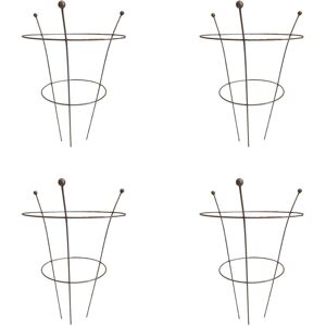 Samuel Alexander - Pack of 4 Tom Chambers Herbaceous Bare Rusted Steel Garden Plant Support Medium 54cm x 40cm Samuel Alexander - Pack of 4 Tom Chambers Herbaceous Bare Rusted Steel Garden Plant Support Medium 54cm x 40cm