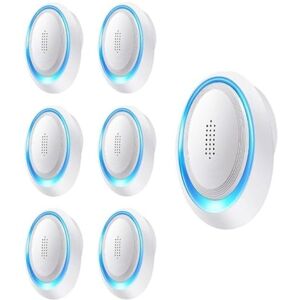 TEHTUY Pack of 6 Indoor Pest Control Devices - Mouse Repellent - Ultrasonic Mouse and Rat Repellent - Anti-Mouse - Effective Pest Control for Rodents, TEHTUY Pack of 6 Indoor Pest Control Devices - Mouse Repellent - Ultrasonic Mouse and Rat Repellent - Anti-Mouse - Effective Pest Control for Rodents,