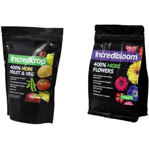 THOMPSON & MORGAN Thompson&morgan - Plant Fertiliser - Flower & Vegetable - 'Incredibloom' and 'Incredicrop' - 750g Pack x 2 THOMPSON & MORGAN Thompson&morgan - Plant Fertiliser - Flower & Vegetable - 'Incredibloom' and 'Incredicrop' - 750g Pack x 2