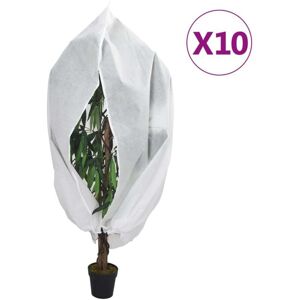 Plant Fleece Covers with Zip 10 pcs 70 g/m² 1.55x1.55 m vidaXL Plant Fleece Covers with Zip 10 pcs 70 g/m² 1.55x1.55 m vidaXL