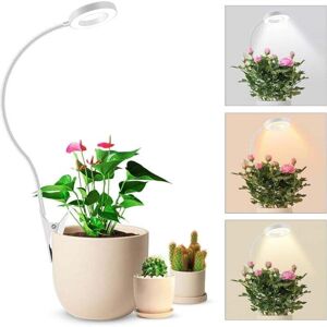 FLITI Plant lamp led full spectrum, pot clip 6500K growth light, two installation options plant light, 3 color temperature led growth lamp with 360° FLITI Plant lamp led full spectrum, pot clip 6500K growth light, two installation options plant light, 3 color temperature led growth lamp with 360°