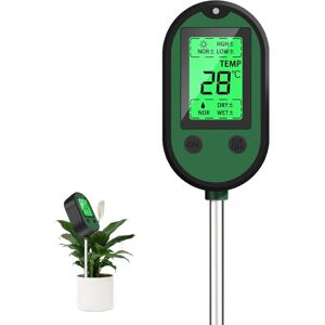 WOIYIC Plant Moisture Tester 5 in 1 Soil Tester Backlit LCD Display with PH/Temperature/Humidity/Light/Alerts WOIYIC Plant Moisture Tester 5 in 1 Soil Tester Backlit LCD Display with PH/Temperature/Humidity/Light/Alerts