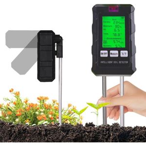 BASETBL Plant Moisture Tester, 6-in-1 Plant Hygrometer with Soil Fertility/Humidity/pH/Temperature/Sunlight/Ambient Humidity, Soil Moisture Meter for BASETBL Plant Moisture Tester, 6-in-1 Plant Hygrometer with Soil Fertility/Humidity/pH/Temperature/Sunlight/Ambient Humidity, Soil Moisture Meter for