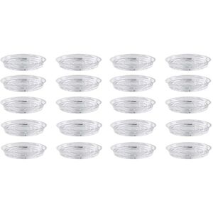 TLILY Plant Saucers, 20 Pack 30cm (12 Inch), Clear Drip Trays for Indoor and Outdoor Plants Flower Pot, Clear Garden TLILY Plant Saucers, 20 Pack 30cm (12 Inch), Clear Drip Trays for Indoor and Outdoor Plants Flower Pot, Clear Garden