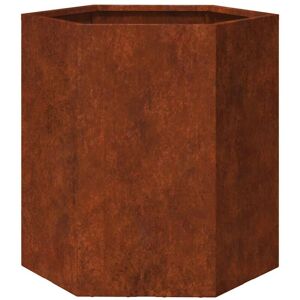 Planter Rusty 40x40x45 cm Corten Steel Vidaxl Planter Rusty 40x40x45 cm Corten Steel Vidaxl