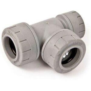 Polypipe - PolyPlumb PB1428 28mm x 22mm x 28mm Reduced End Tee - Grey 5 Pack Polypipe - PolyPlumb PB1428 28mm x 22mm x 28mm Reduced End Tee - Grey 5 Pack