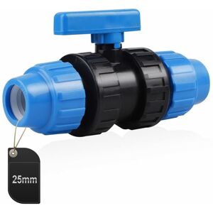 BEIJIYI PP Water Pipe Connector, PE Pipe Clamp Connector, 25mm (Blue) BEIJIYI PP Water Pipe Connector, PE Pipe Clamp Connector, 25mm (Blue)