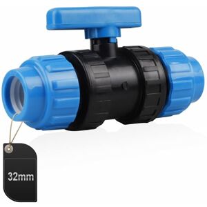 BEIJIYI PP Water Pipe Connector, PE Pipe Clamp Connector, 32mm (Blue) BEIJIYI PP Water Pipe Connector, PE Pipe Clamp Connector, 32mm (Blue)