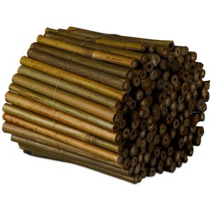 Relaxdays 200 Bamboo Canes Set for Plants, 10cm, Growing Aid for Seedlings, Home and Garden, Wooden Sticks, Natural Relaxdays 200 Bamboo Canes Set for Plants, 10cm, Growing Aid for Seedlings, Home and Garden, Wooden Sticks, Natural