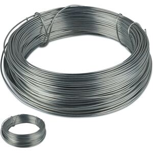 Relaxdays - Binding Wire, Set of 2, 1mm ø, 50m Length, Galvanised, Thin, Gardening & Crafting, Rust Free Steel, Silver Relaxdays - Binding Wire, Set of 2, 1mm ø, 50m Length, Galvanised, Thin, Gardening & Crafting, Rust Free Steel, Silver