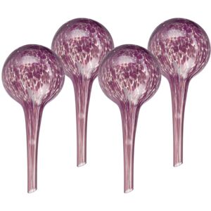 Relaxdays - Watering Globes, Set of 4, Glass, Small, HxD: 15 x 9 cm, Balls for Automatic Irrigation on Holiday, Purple Relaxdays - Watering Globes, Set of 4, Glass, Small, HxD: 15 x 9 cm, Balls for Automatic Irrigation on Holiday, Purple