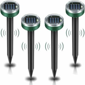 MUMU Sale Solar Mole Repeller, 4 Pack Ultrasonic Pest Repeller - Mole Control with IP65 Waterproof, Mole Repellent for Garden, Mole Repellent MUMU Sale Solar Mole Repeller, 4 Pack Ultrasonic Pest Repeller - Mole Control with IP65 Waterproof, Mole Repellent for Garden, Mole Repellent