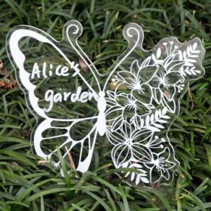 TORMATOR set of 12 plant labels - White butterfly, plastic labels, miniature plants, vegetable plant signs, garden label stakes TORMATOR set of 12 plant labels - White butterfly, plastic labels, miniature plants, vegetable plant signs, garden label stakes