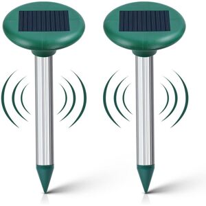 Tinor - Set of 2 Solar Mole Repellents - Ultrasonic Mole Repellent - Intelligent Solar Mole Repellent Combines Sounds and Vibrations Anti-Mole Rats Tinor - Set of 2 Solar Mole Repellents - Ultrasonic Mole Repellent - Intelligent Solar Mole Repellent Combines Sounds and Vibrations Anti-Mole Rats