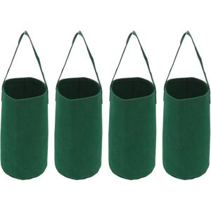 Linghhang - Set of 4 Inverted Flower Pots, Hanging Garden Tomato Strawberry Grow Bags, Hanging Grow Bags Linghhang - Set of 4 Inverted Flower Pots, Hanging Garden Tomato Strawberry Grow Bags, Hanging Grow Bags