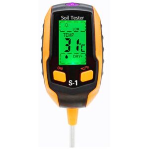 MCBOSON Soil pH meter 4-in-1 digital soil tester humidity plant thermometer moisture meter test for potted plants gardens lawns MCBOSON Soil pH meter 4-in-1 digital soil tester humidity plant thermometer moisture meter test for potted plants gardens lawns