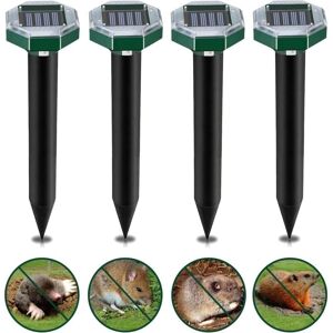 WOIYIC Solar Mole Repellent Ultrasonic, 4 Pack Mole Repellent, Solar Mole Repellent Vibration and Ultrasonic, IP65 Waterproof, Solar Mole Repellents WOIYIC Solar Mole Repellent Ultrasonic, 4 Pack Mole Repellent, Solar Mole Repellent Vibration and Ultrasonic, IP65 Waterproof, Solar Mole Repellents